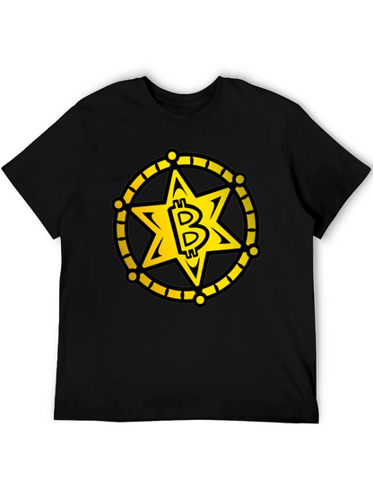 Bitcoin Sheriff Star T-Shirt - Crypto Tee