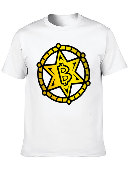 Bitcoin Sheriff Star T-Shirt - Crypto Tee