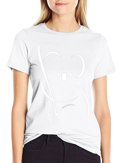 Koala Graphic Tee - Black Cotton T-Shirt