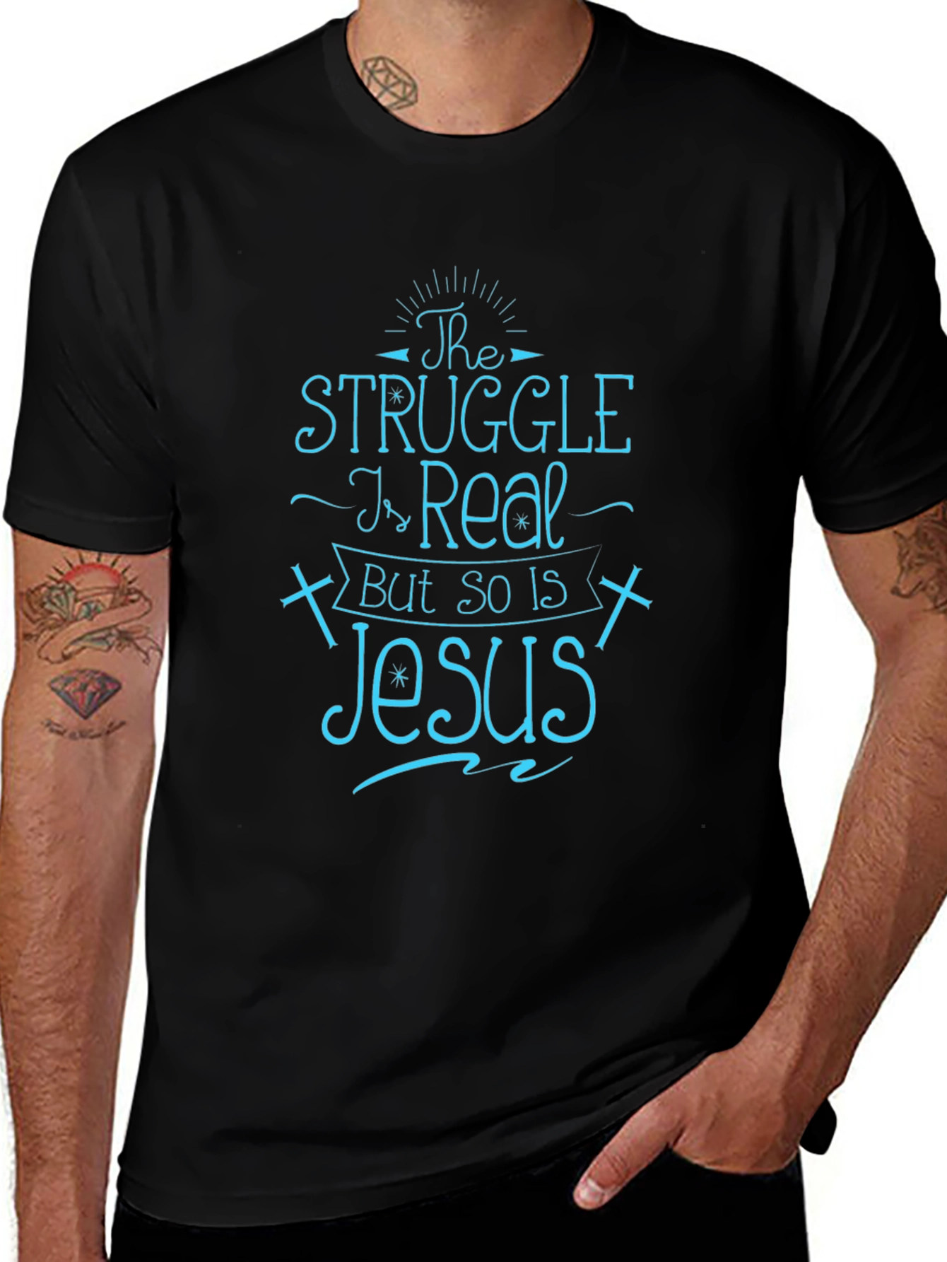 The Struggle Is Real But So Is Jesus T-Shirt