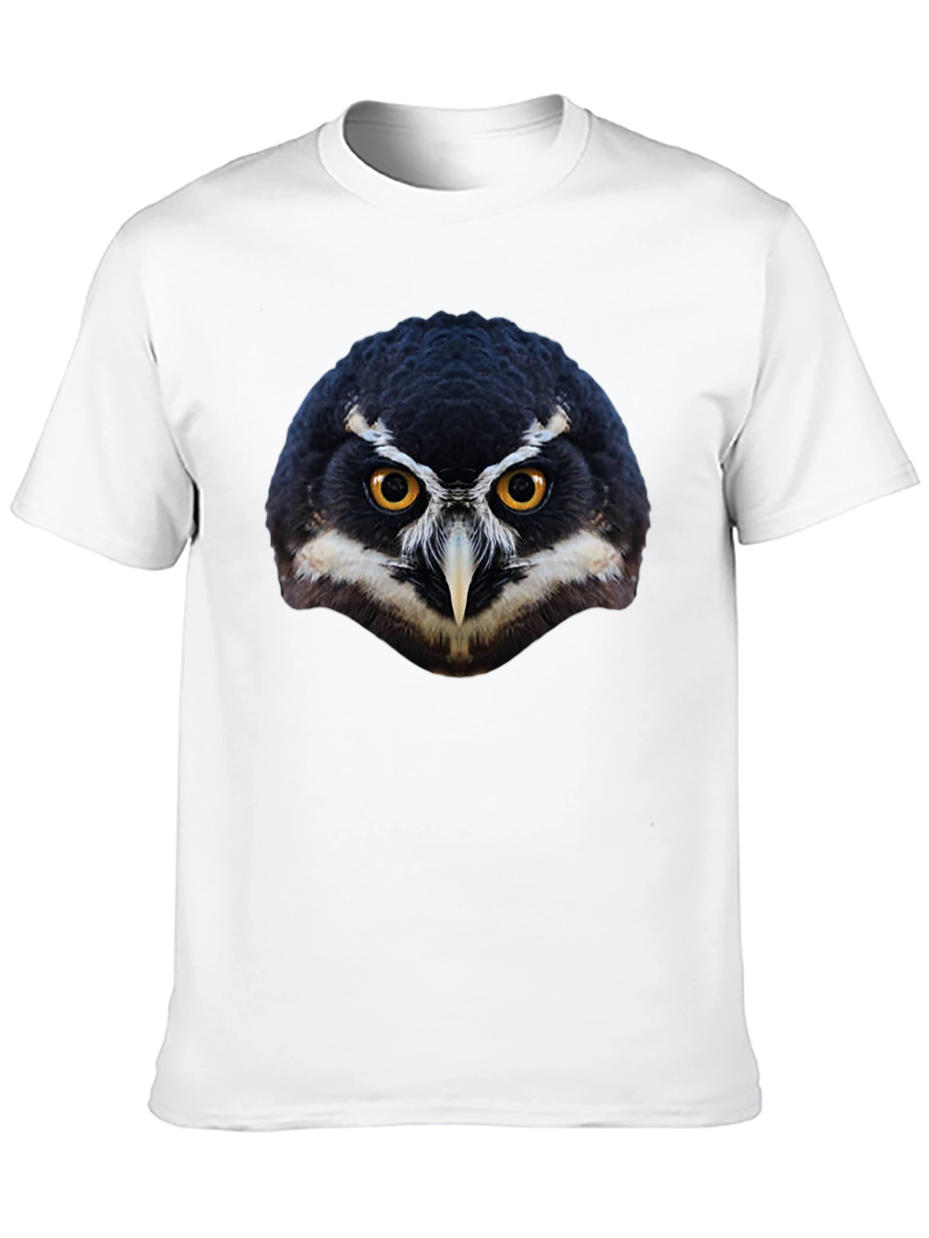 Owl Face Graphic Black T-Shirt