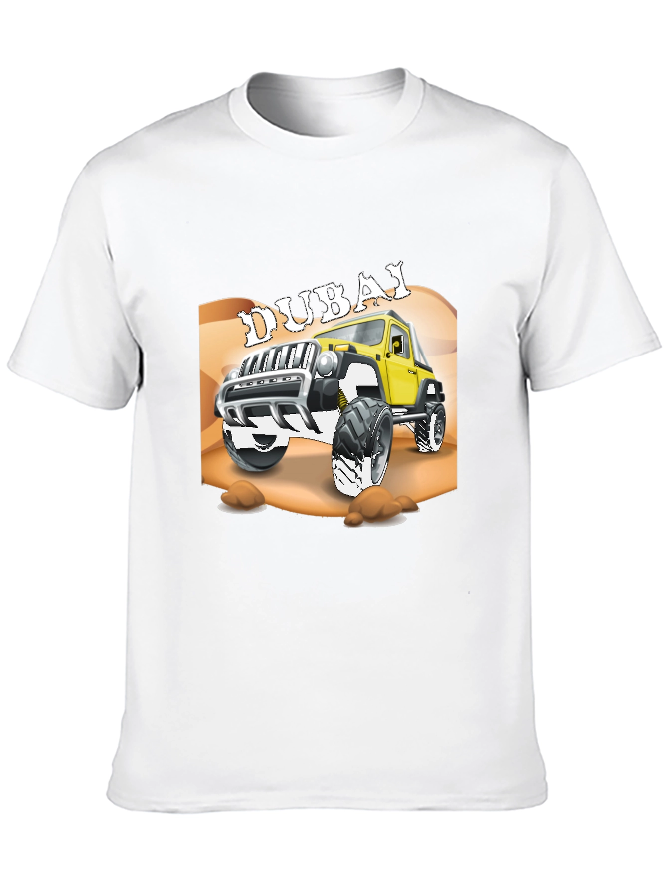 Dubai Jeep T-Shirt - Off-Road Adventure Tee