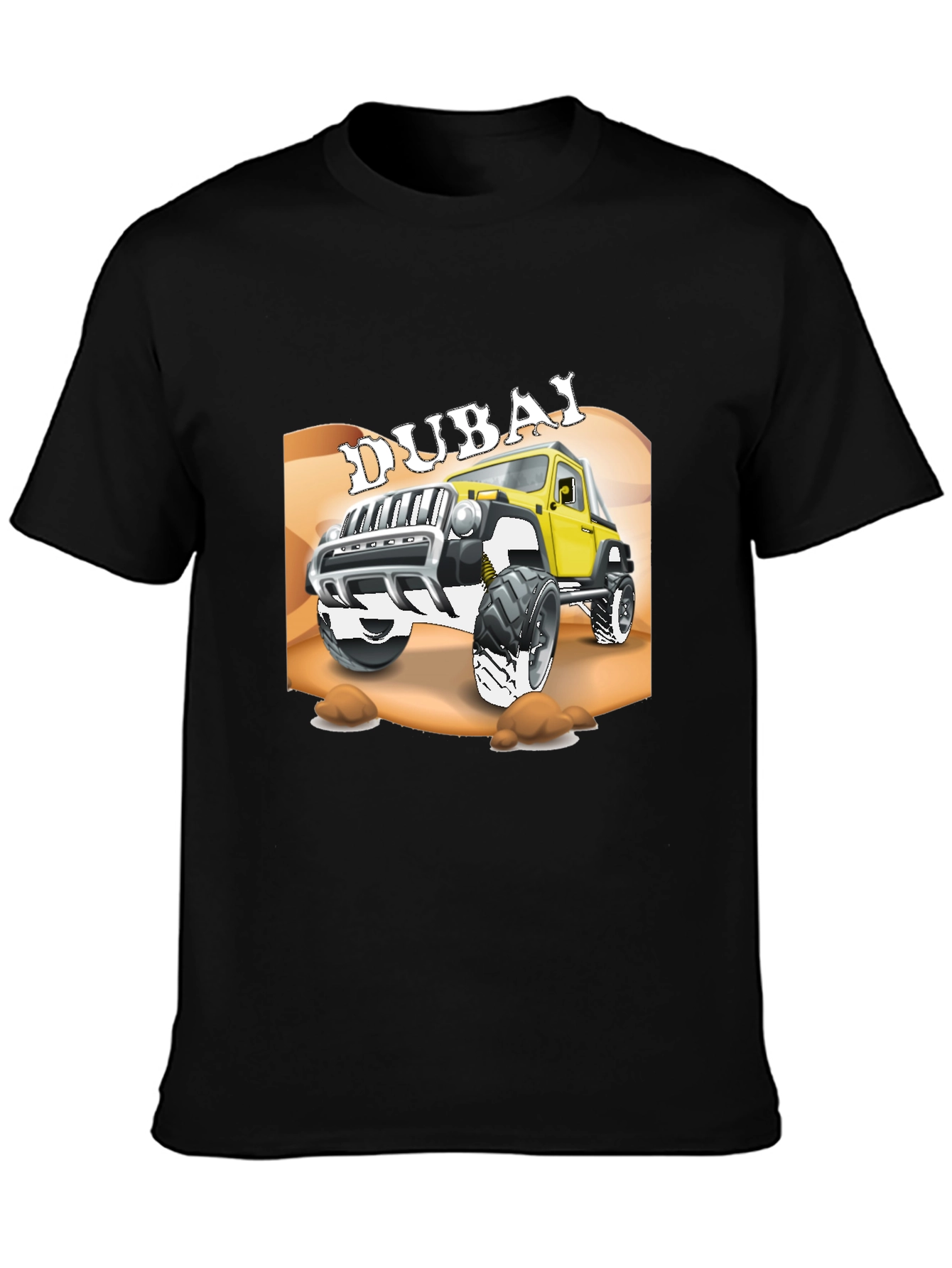 Dubai Jeep T-Shirt - Off-Road Adventure Tee