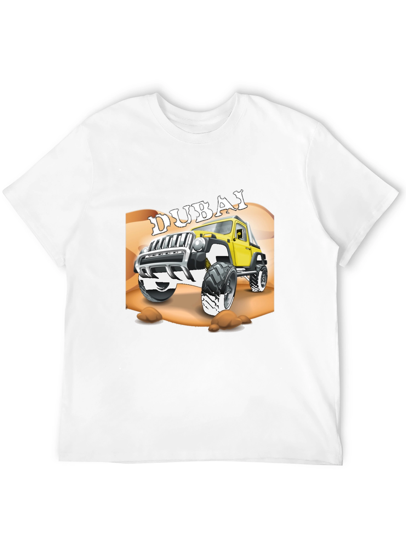 Dubai Jeep T-Shirt - Off-Road Adventure Tee