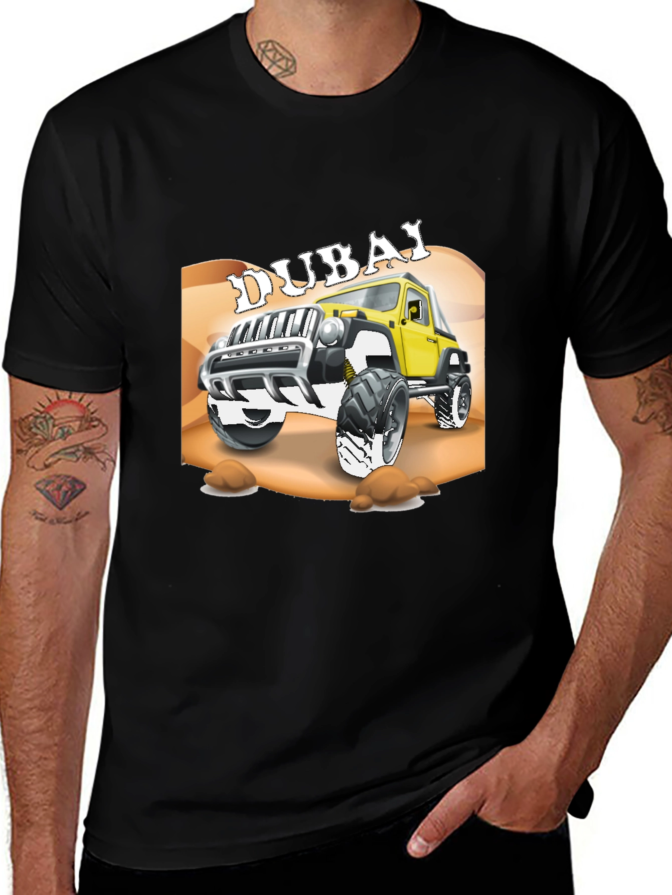 Dubai Jeep T-Shirt - Off-Road Adventure Tee