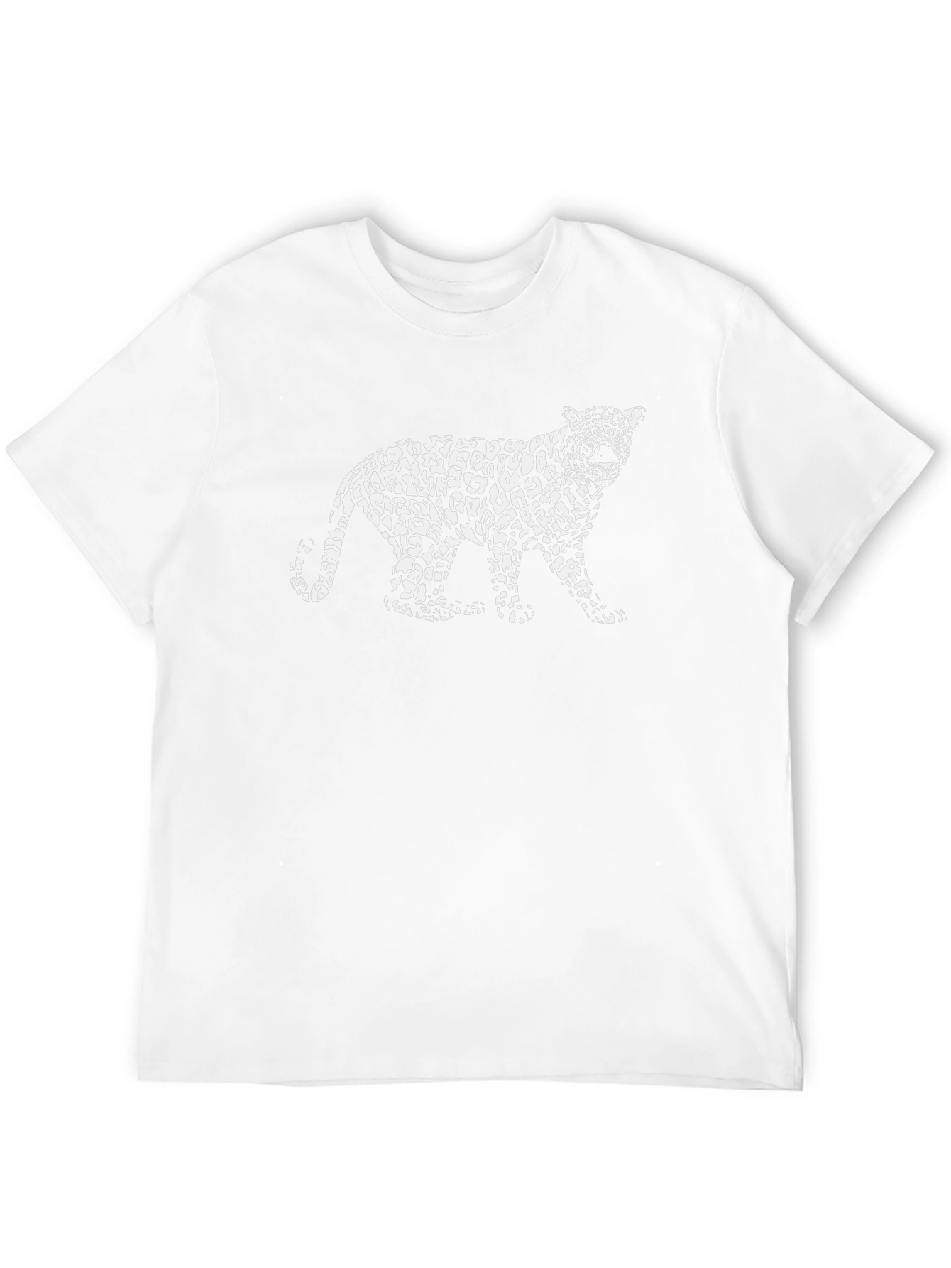 Leopard Print T-Shirt - Stylish Black Tee