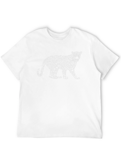 Leopard Print T-Shirt - Stylish Black Tee