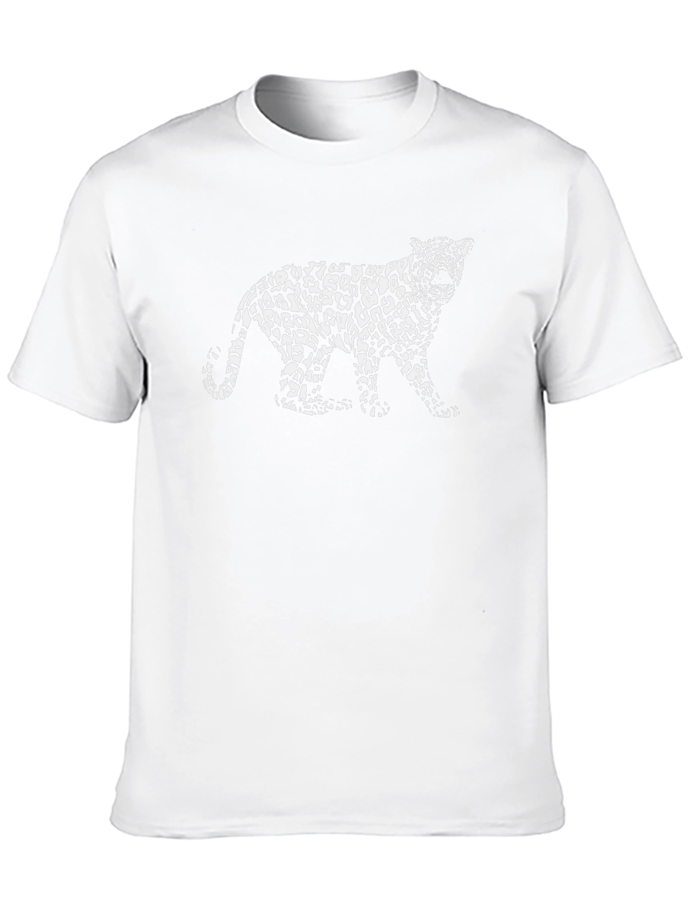 Leopard Print T-Shirt - Stylish Black Tee