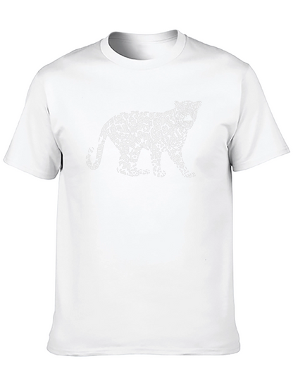 Leopard Print T-Shirt - Stylish Black Tee