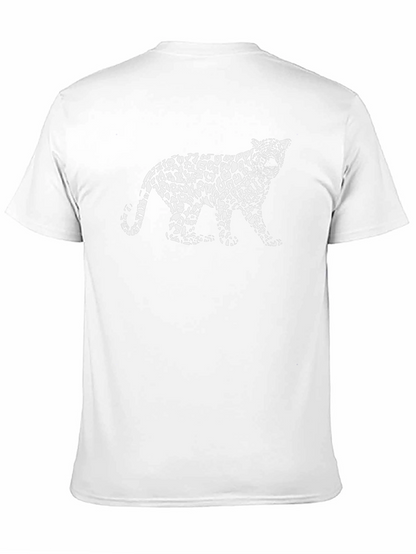 Leopard Print T-Shirt - Stylish Black Tee