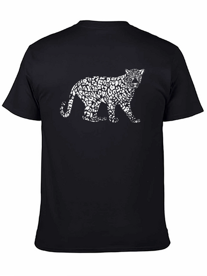Leopard Print T-Shirt - Stylish Black Tee