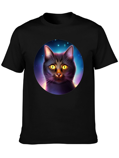 Cosmic Cat T-Shirt - Black