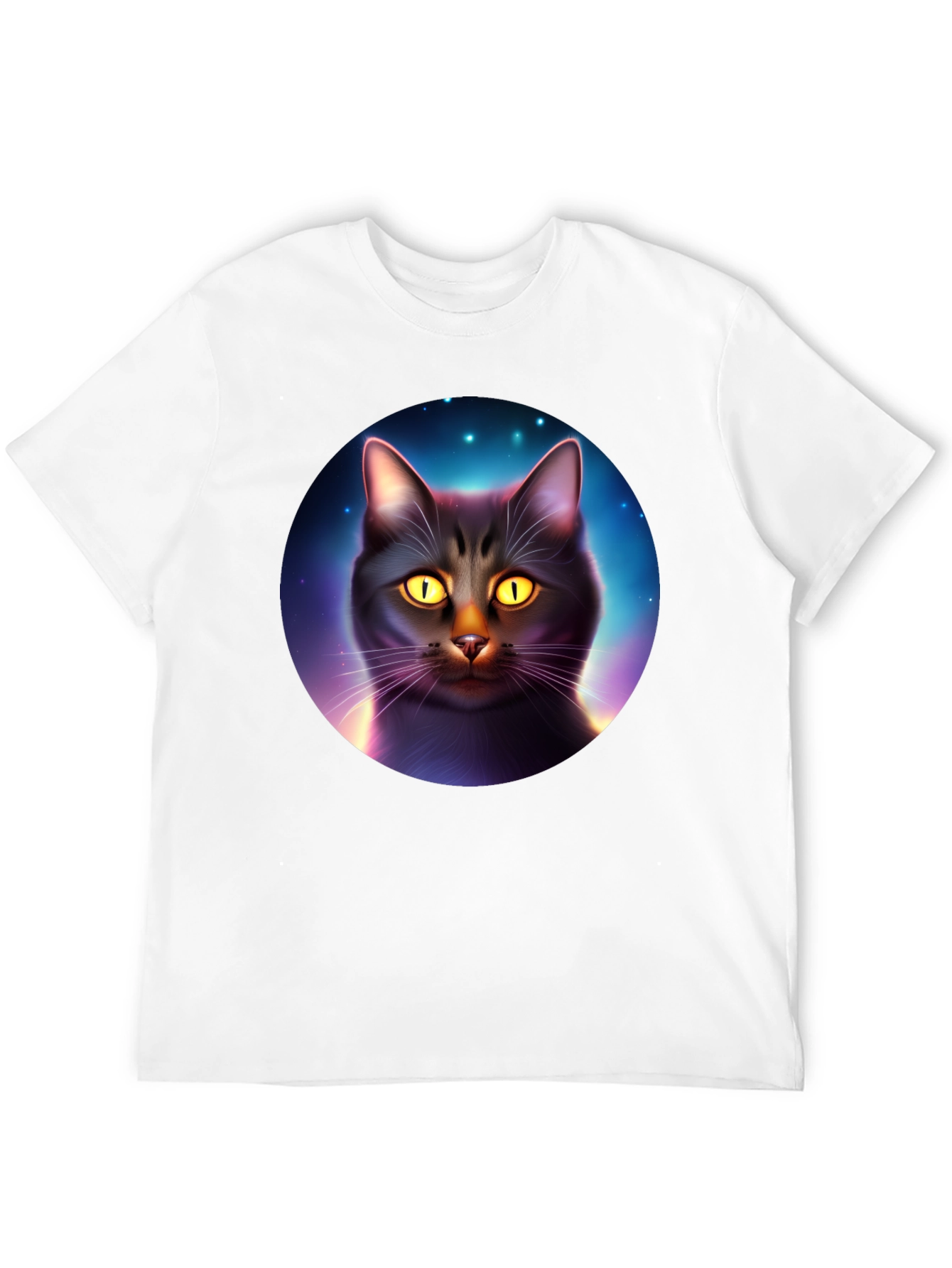 Cosmic Cat T-Shirt - Black
