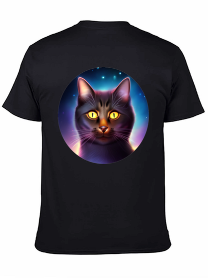 Cosmic Cat T-Shirt - Black