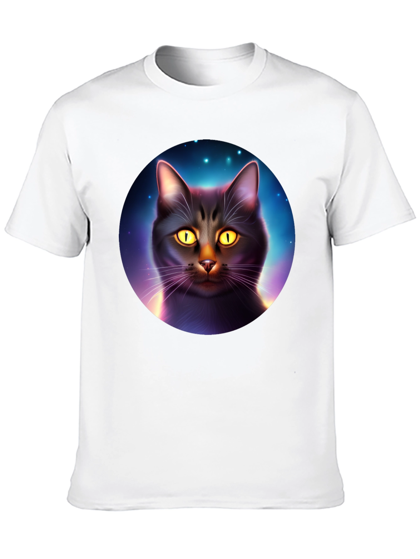Cosmic Cat T-Shirt - Black