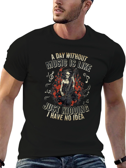 Music Lover T-Shirt - Grim Reaper Cello