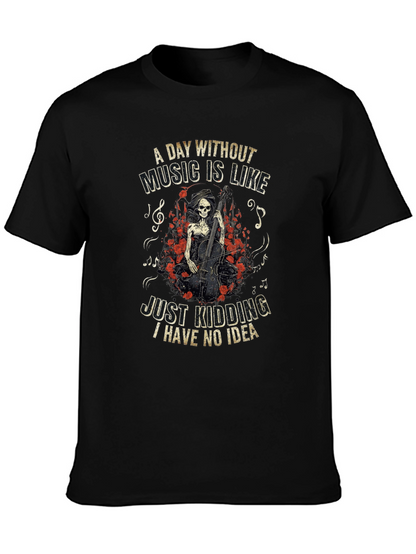 Music Lover T-Shirt - Grim Reaper Cello