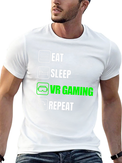 Eat Sleep VR Gaming Repeat T-Shirt