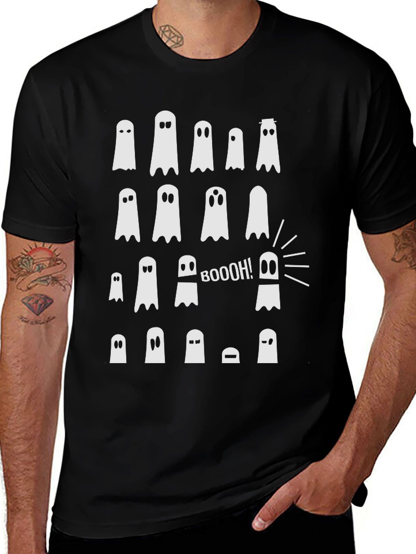 Spooky Ghost T-Shirt - Boo!