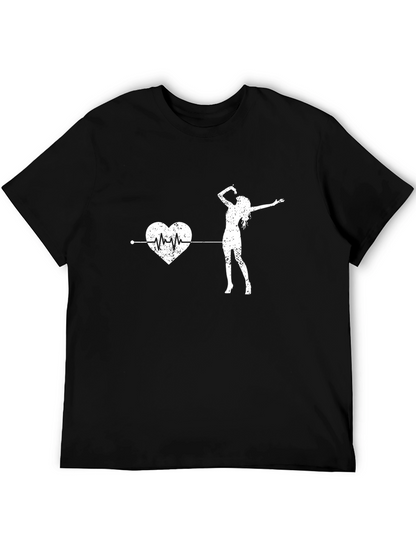Heartbeat Dancer Graphic Tee - Black