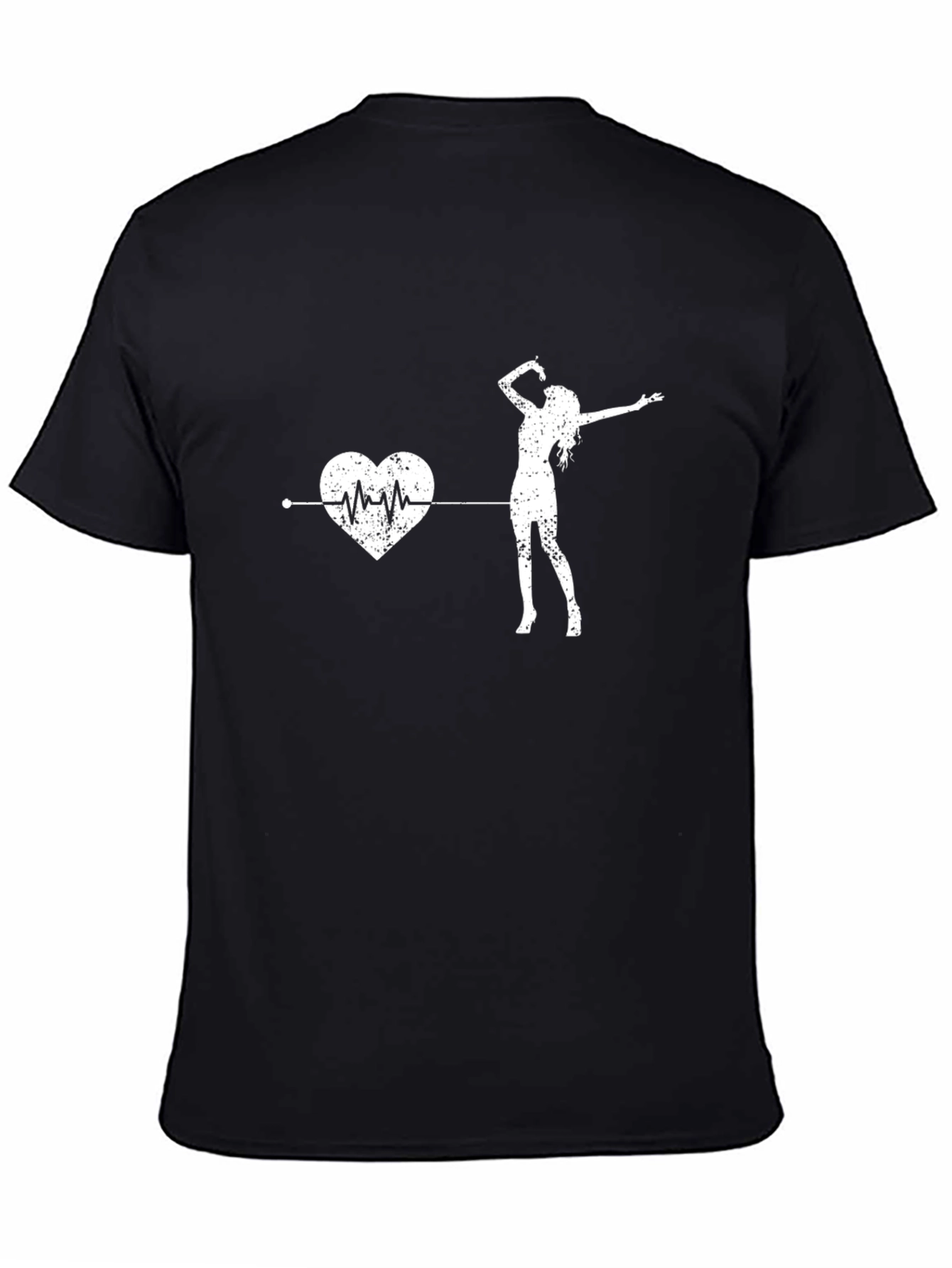 Heartbeat Dancer Graphic Tee - Black