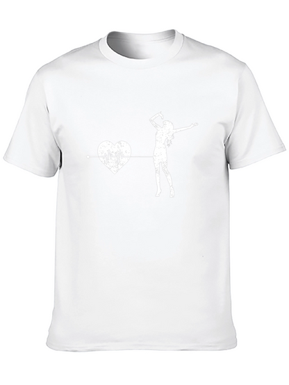 Heartbeat Dancer Graphic Tee - Black