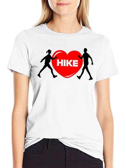 Hiking Heart Graphic Tee - Black