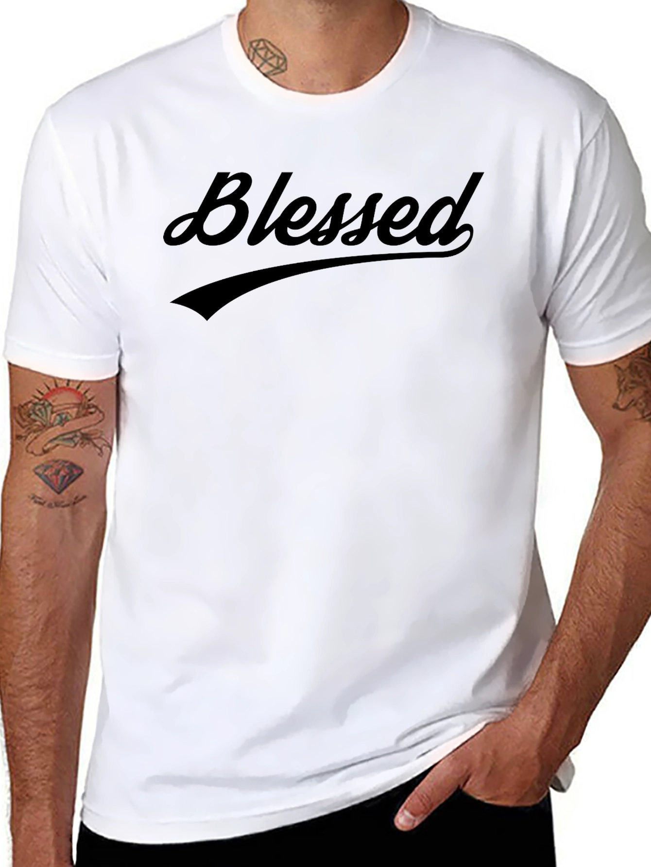 Blessed Graphic Tee - Mens Black T-Shirt