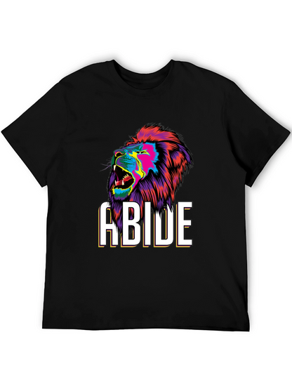 Abide Lion Graphic Tee - Bold Style