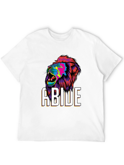 Abide Lion Graphic Tee - Bold Style