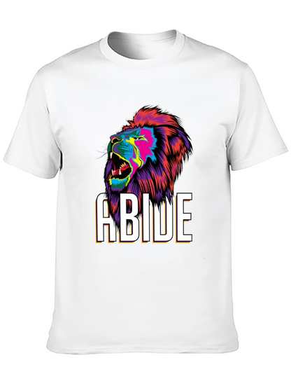 Abide Lion Graphic Tee - Bold Style