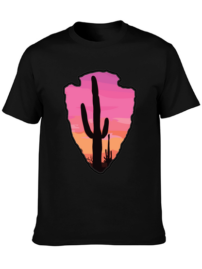 Cactus Arrowhead Sunset T-Shirt