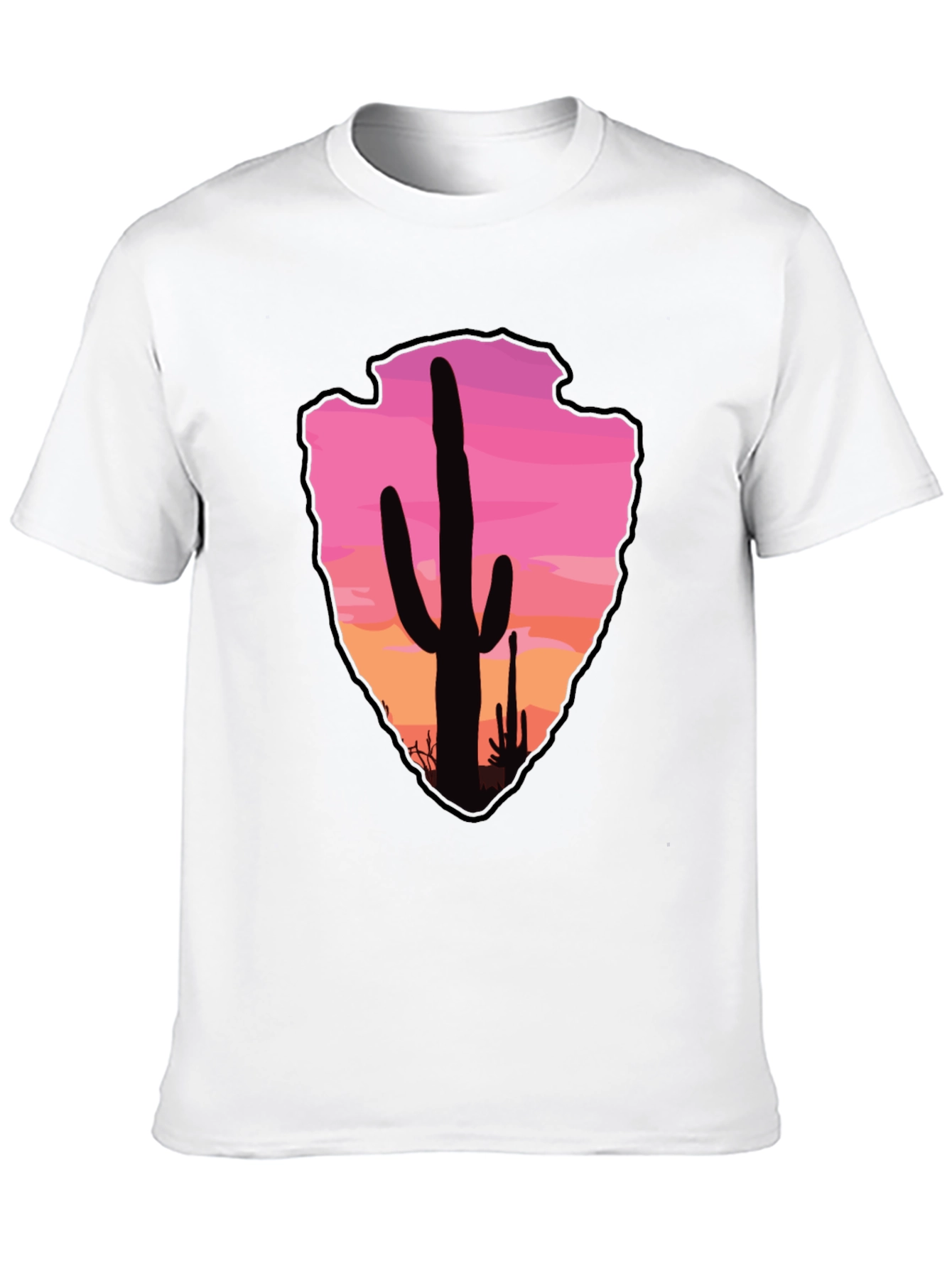 Cactus Arrowhead Sunset T-Shirt
