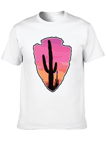 Cactus Arrowhead Sunset T-Shirt