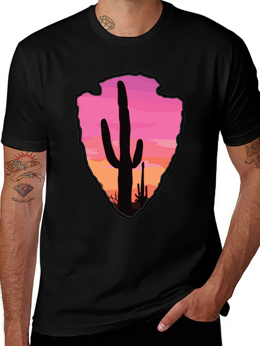 Cactus Arrowhead Sunset T-Shirt