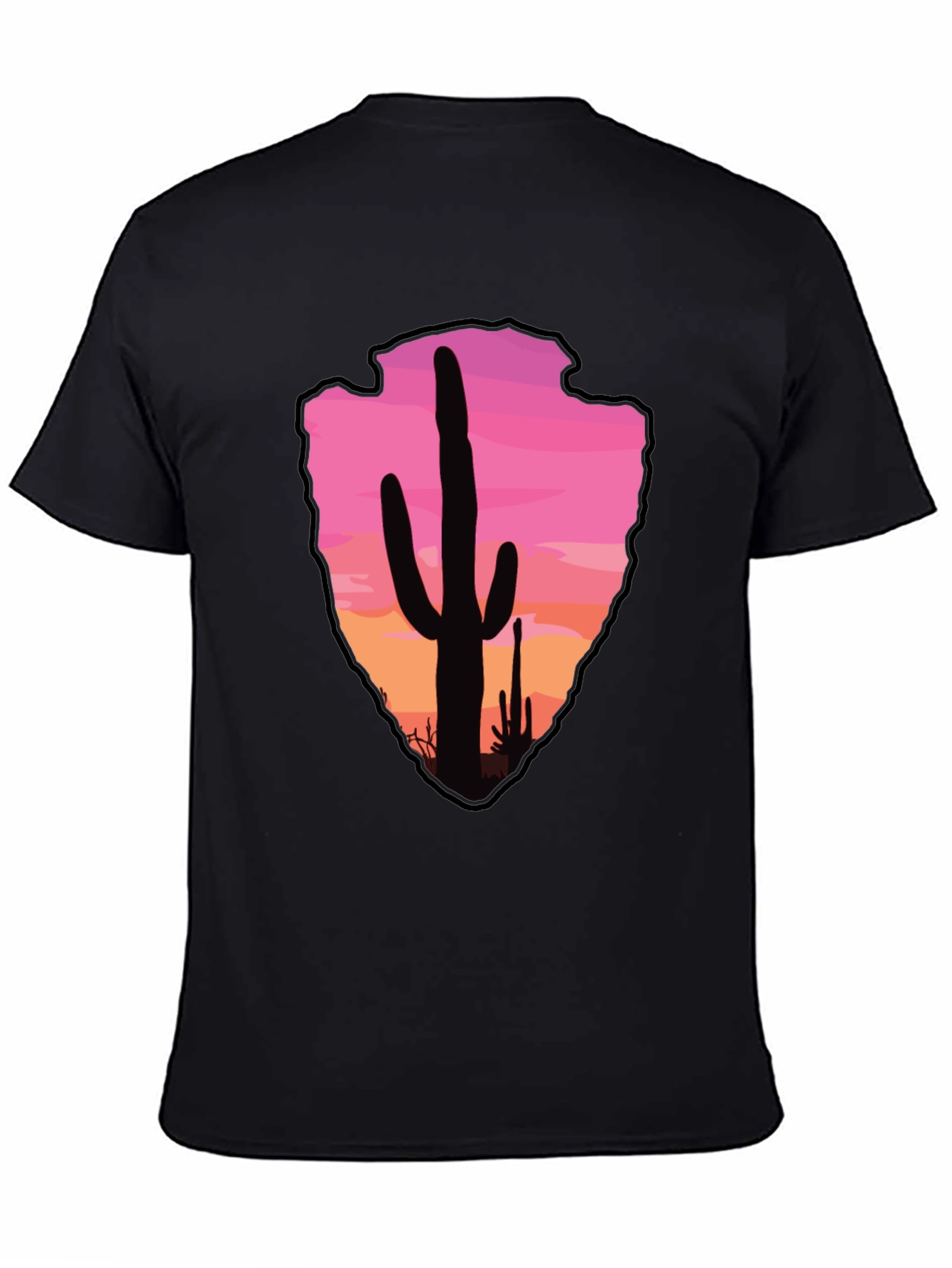Cactus Arrowhead Sunset T-Shirt