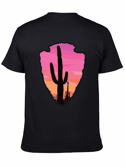 Cactus Arrowhead Sunset T-Shirt