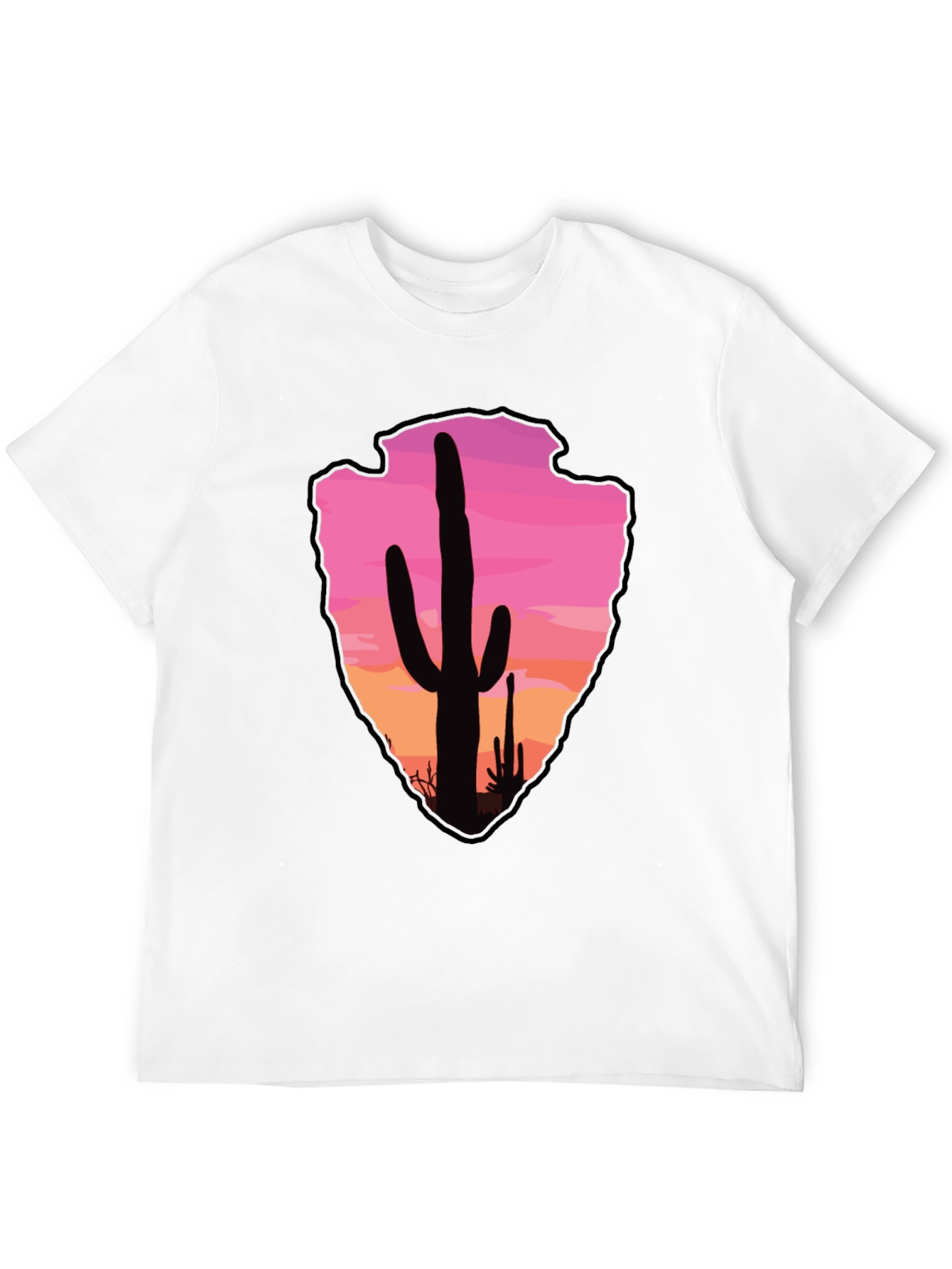 Cactus Arrowhead Sunset T-Shirt