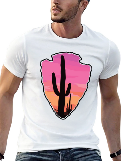 Cactus Arrowhead Sunset T-Shirt