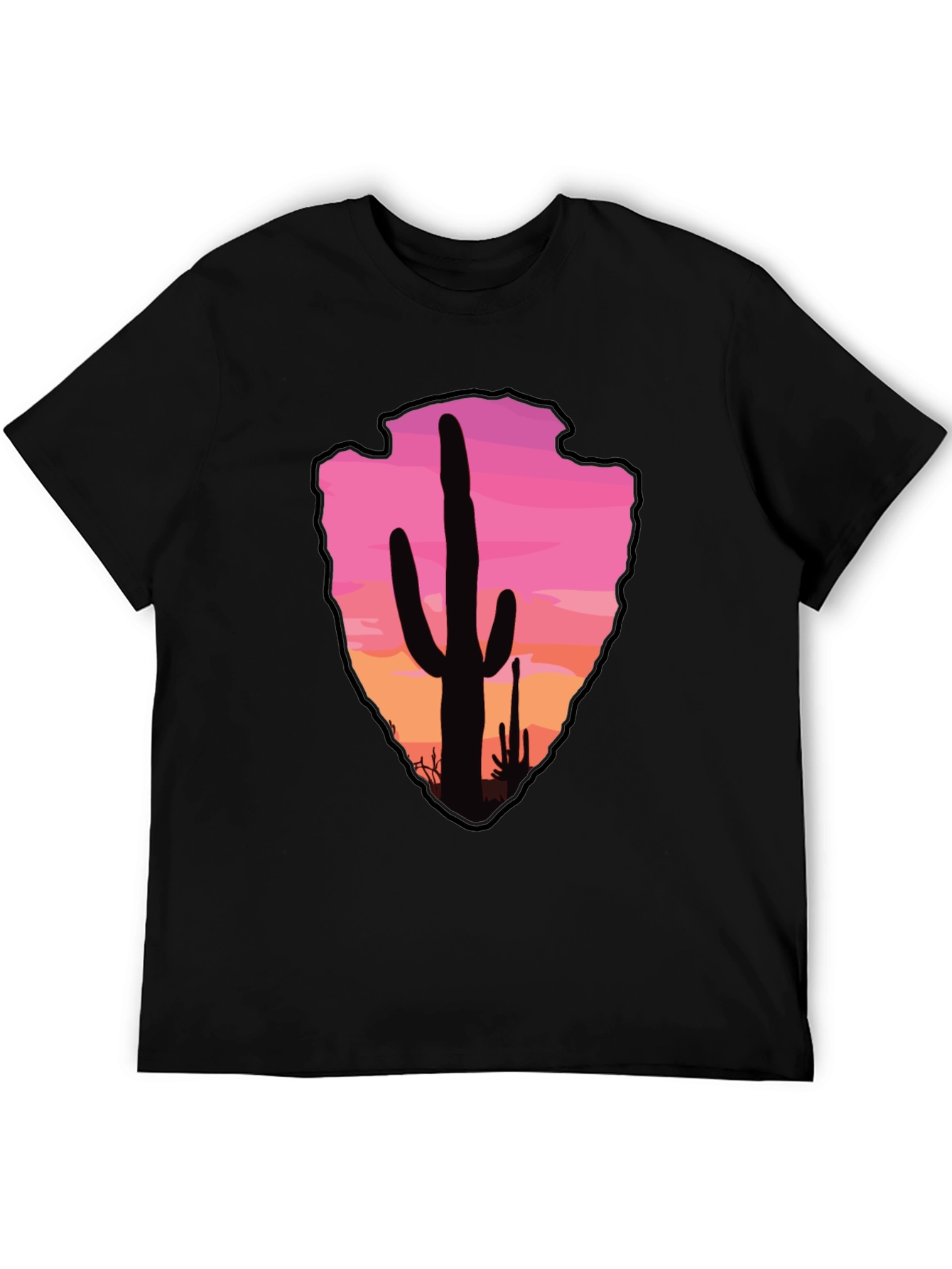 Cactus Arrowhead Sunset T-Shirt