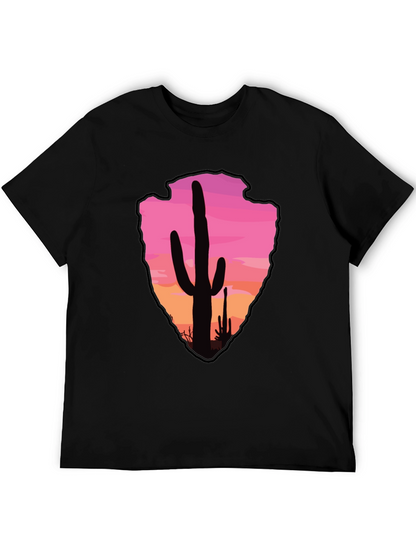 Cactus Arrowhead Sunset T-Shirt