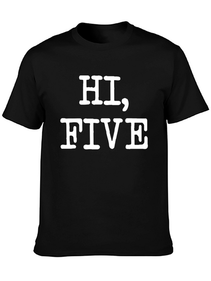 Hi Five Graphic Tee - Funny Casual T-Shirt