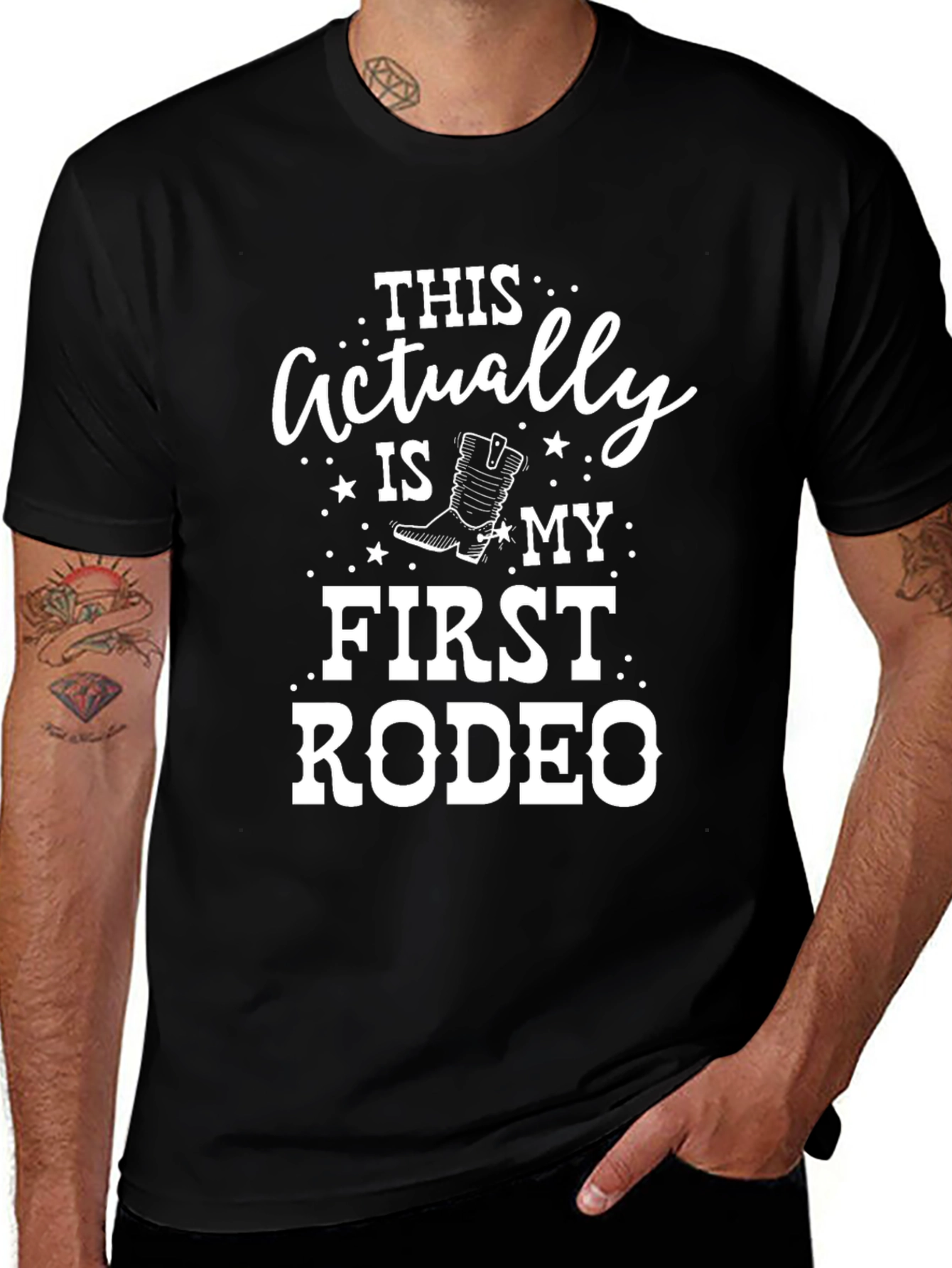 Funny First Rodeo Graphic Tee