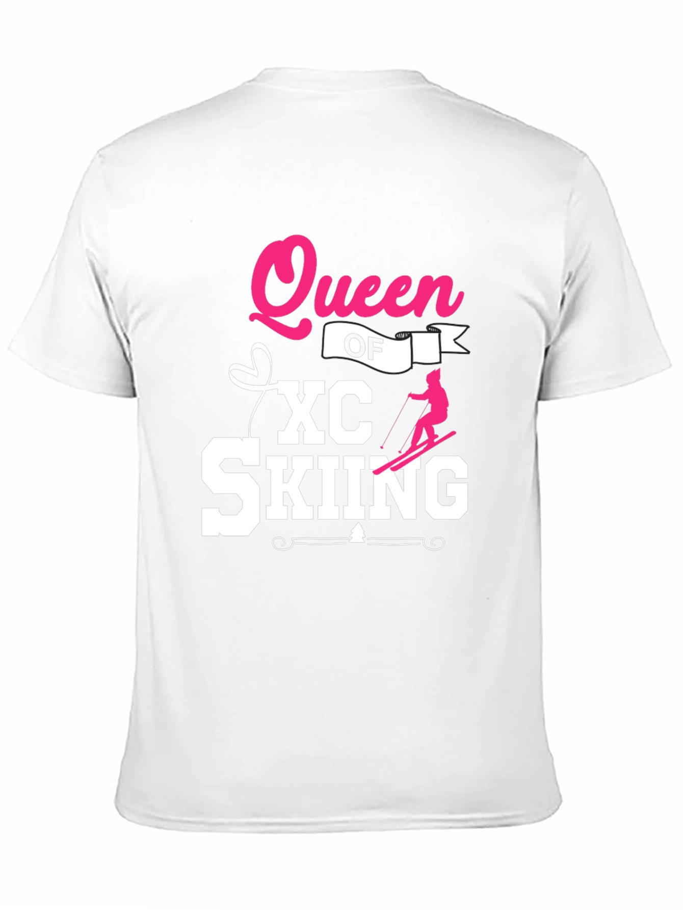 Queen of XC Skiing Black T-Shirt
