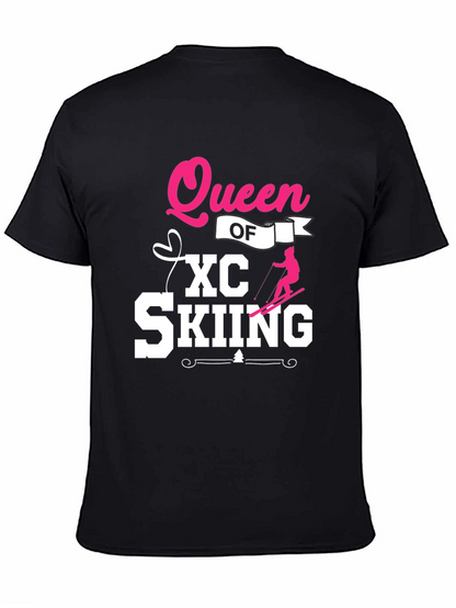 Queen of XC Skiing Black T-Shirt