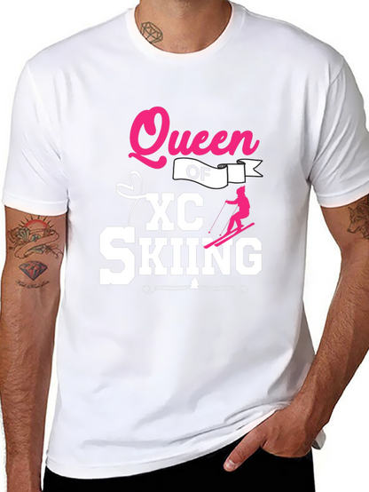 Queen of XC Skiing Black T-Shirt
