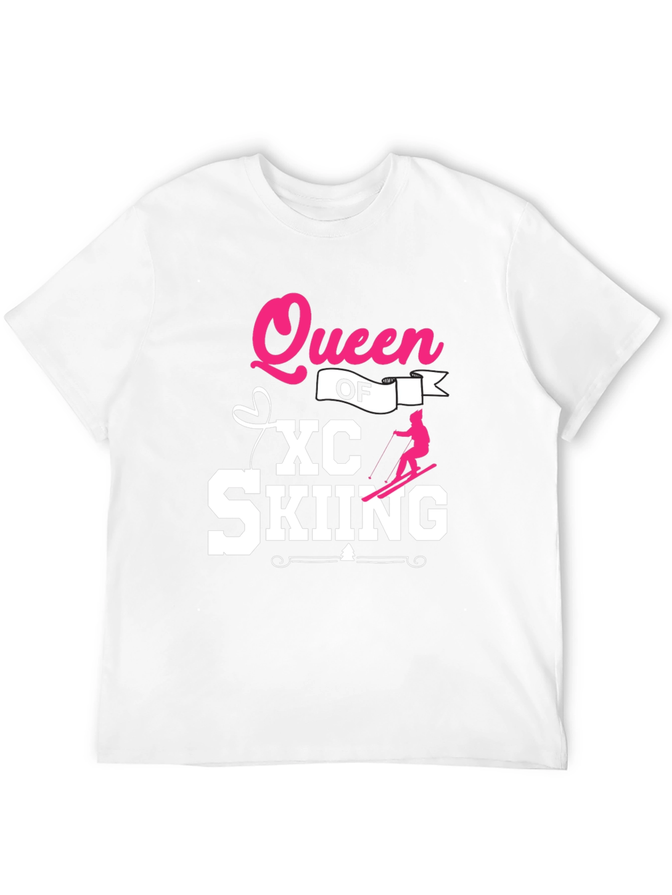 Queen of XC Skiing Black T-Shirt