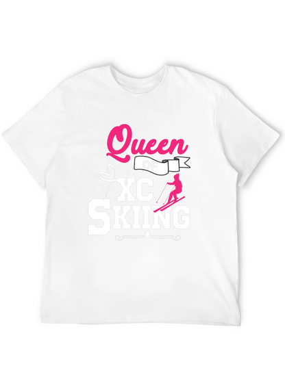 Queen of XC Skiing Black T-Shirt