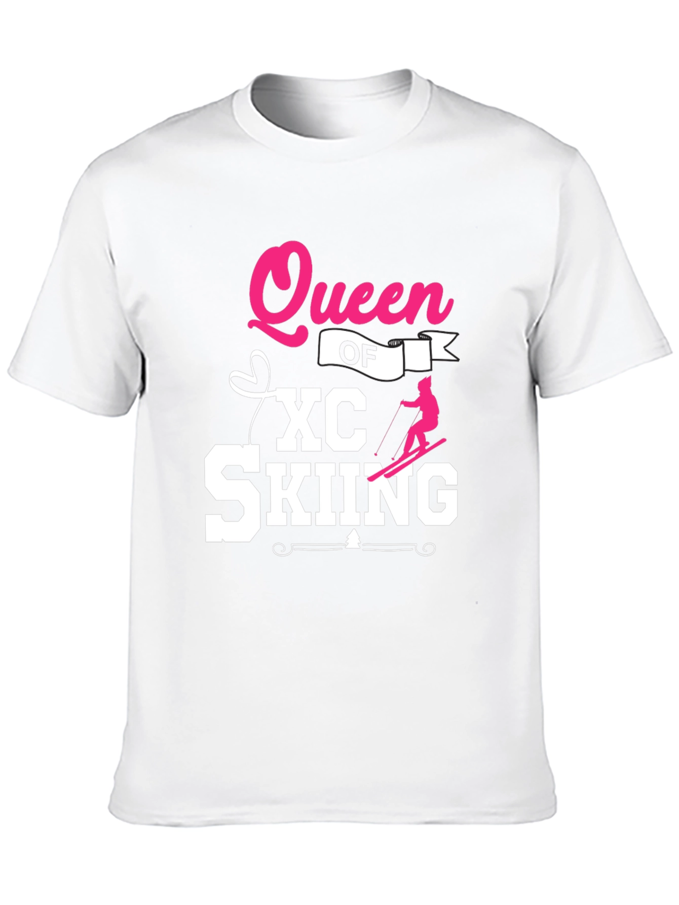 Queen of XC Skiing Black T-Shirt
