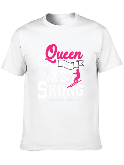 Queen of XC Skiing Black T-Shirt